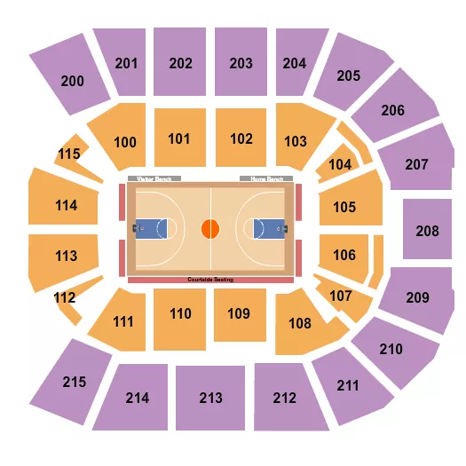 Basketball Seating Map