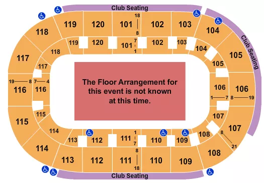 seating chart for Hertz Arena - Generic Floor - eventticketscenter.com