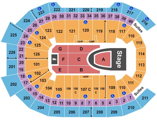 seating chart for Giant Center - For King and Country - eventticketscenter.com