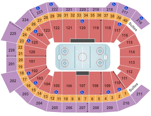 seating chart for Giant Center - Hockey - eventticketscenter.com