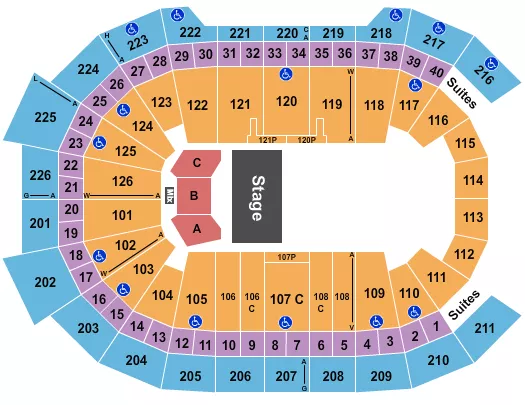 seating chart for Giant Center - Paw Patrol Live - eventticketscenter.com