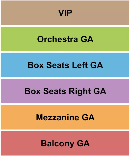 seating chart for Gichi-Ziibi Center For The Arts - GA Balc/Mezz - eventticketscenter.com