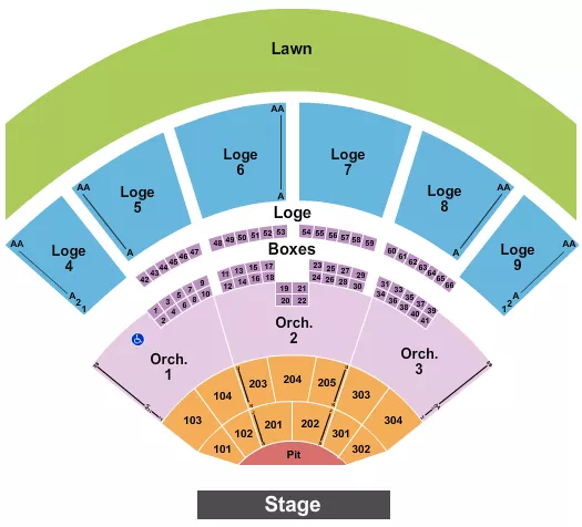 seating chart for Glen Helen Amphitheater - Endstage Reserved Pit - eventticketscenter.com