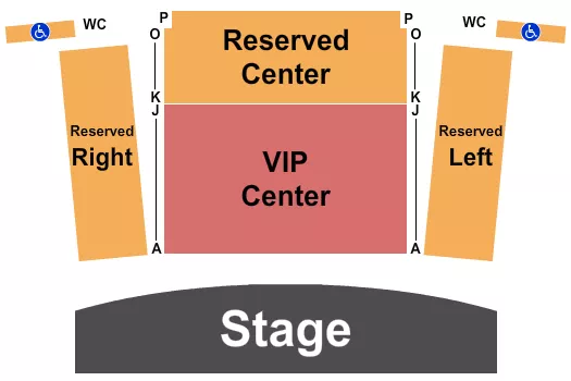 seating chart for Goizueta Stage at Alliance Theatre - Endstage Premium - eventticketscenter.com