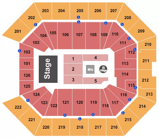 seating chart for Golden 1 Center - Chris Brown - eventticketscenter.com