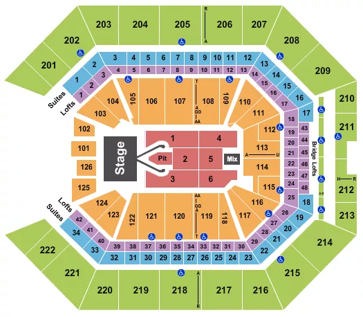 seating chart for Golden 1 Center - Conan Gray - eventticketscenter.com
