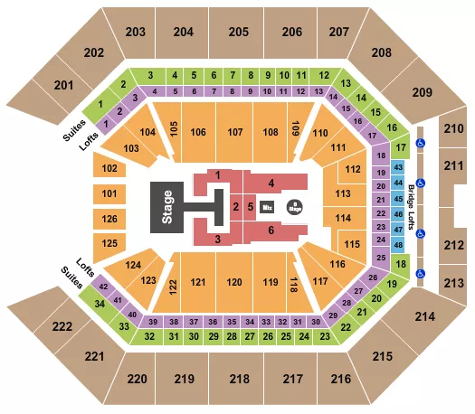 seating chart for Golden 1 Center - Descendants & Zombies - eventticketscenter.com