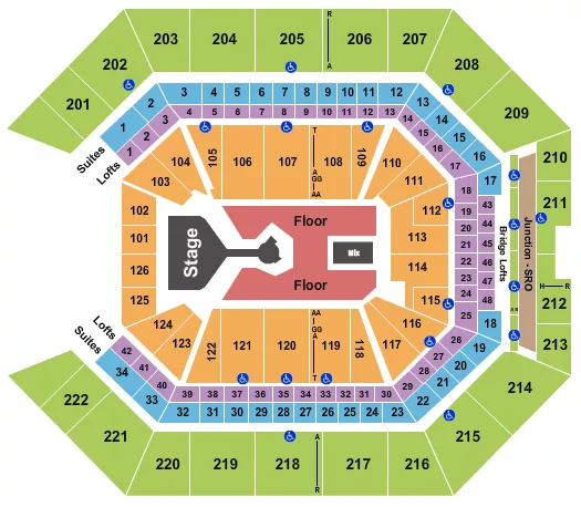 seating chart for Golden 1 Center - Don Toliver - eventticketscenter.com