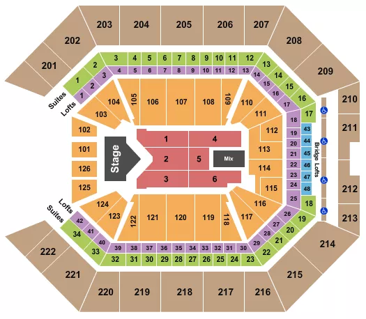 seating chart for Golden 1 Center - Jelly Roll - eventticketscenter.com