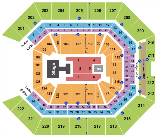 seating chart for Golden 1 Center - Karan Aujla - eventticketscenter.com