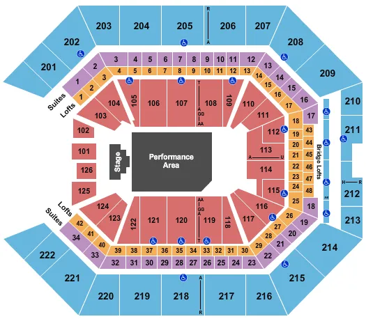 seating chart for Golden 1 Center - Pepe Aguilar - eventticketscenter.com