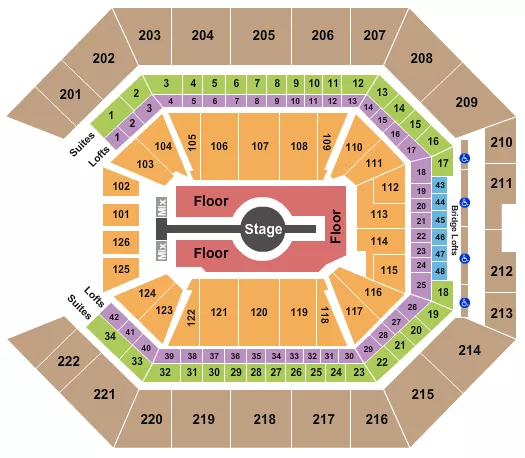 seating chart for Golden 1 Center - Rod Wave - eventticketscenter.com