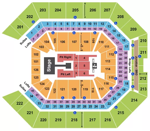 seating chart for Golden 1 Center - sombr - eventticketscenter.com