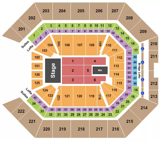 seating chart for Golden 1 Center - TSO - eventticketscenter.com