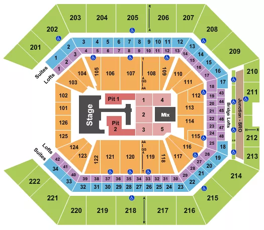 seating chart for Golden 1 Center - Teddy Swims - eventticketscenter.com