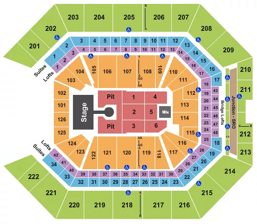seating chart for Golden 1 Center - Weezer - eventticketscenter.com