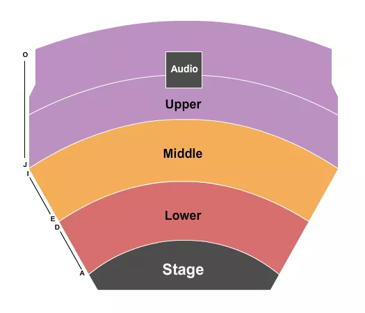 seating chart for Golden Nugget Atlantic City - The Showroom - Endstage 2 - eventticketscenter.com