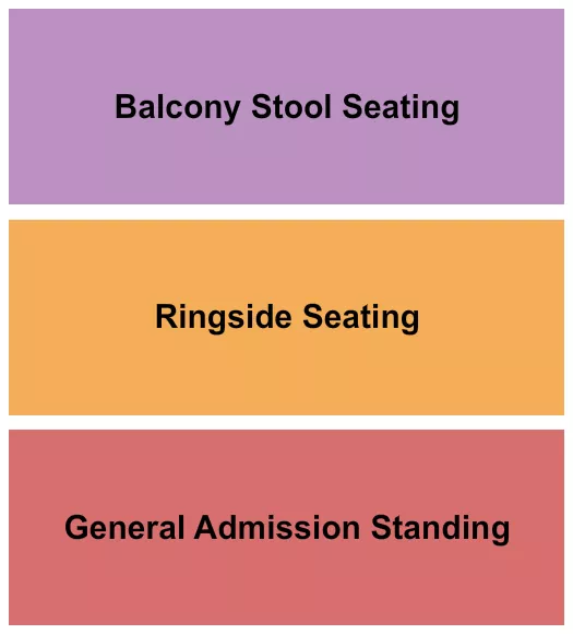 seating chart for Goldfield Trading Post - Roseville - Wrestling - eventticketscenter.com