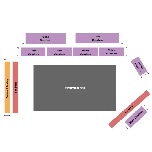 seating chart for Gooding Pro Rodeo - Rodeo - eventticketscenter.com