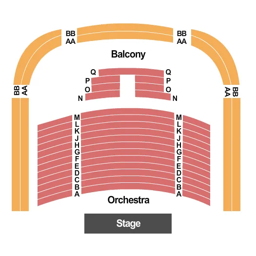 seating chart for Goodspeed Opera House - End Stage - eventticketscenter.com
