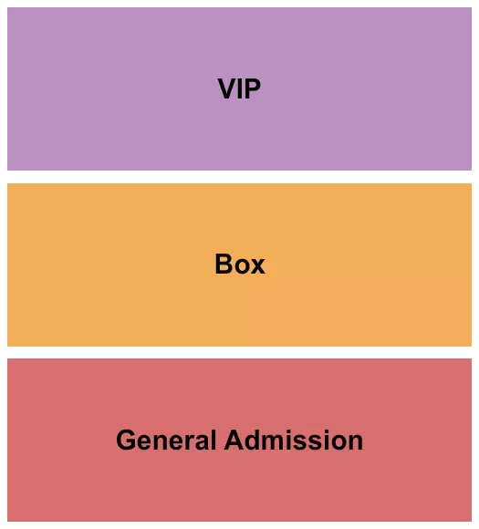 GA-VIP-Box Seating Chart at Gorge Amphitheatre. The chart shows the main floor/stage with seating options surrounding it, which are color coded