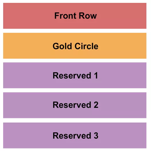 seating chart for Graceland Soundstage - Endstage/GC/Reserved - eventticketscenter.com