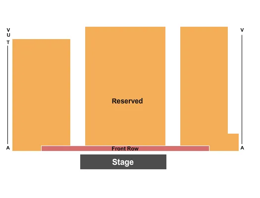 seating chart for Graceland Soundstage - Endstage 6 - eventticketscenter.com