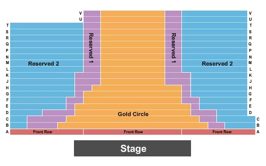 seating chart for Graceland Soundstage - Endstage Gold Circle 5 - eventticketscenter.com