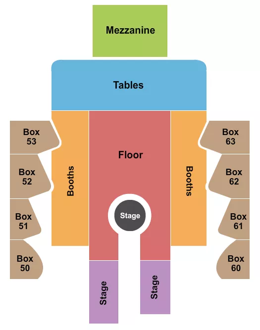 seating chart for Grand Canal Shoppes at the Venetian Hotel Las Vegas - Atomic Saloon - eventticketscenter.com