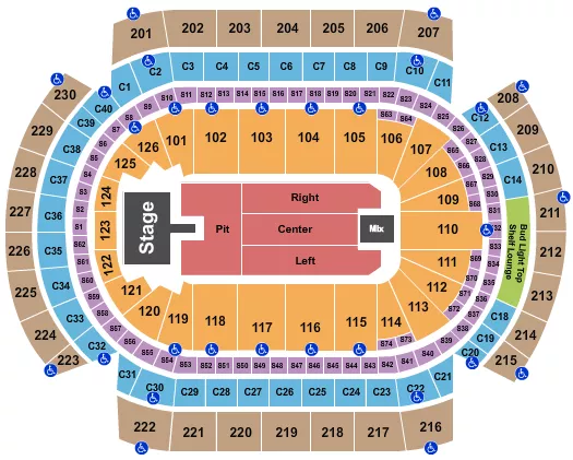 seating chart for Grand Casino Arena - Ella Langley - eventticketscenter.com