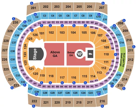 seating chart for Grand Casino Arena - Phoebe Bridgers - eventticketscenter.com