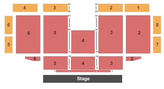 seating chart for Grand Casino Hinckley Amphitheater - End Stage - eventticketscenter.com