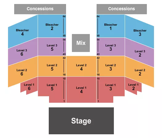 seating chart for Grand Casino Hinckley Amphitheater - Grand Country Nights - eventticketscenter.com