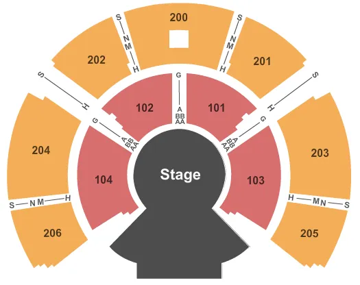 seating chart for Under the Big Top at Randall's Island Park - Kooza - eventticketscenter.com