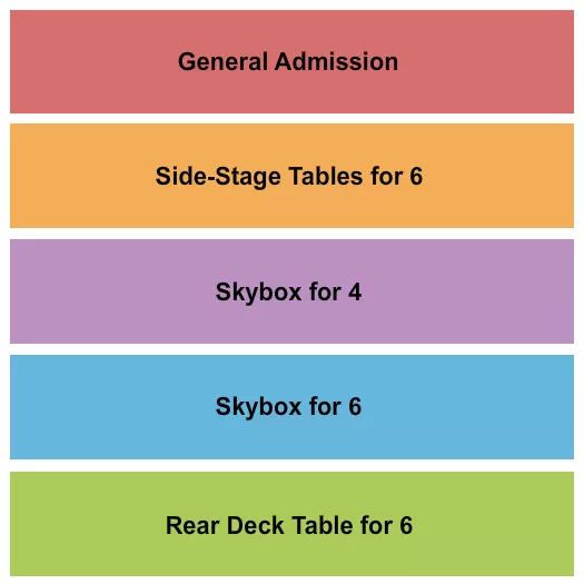 seating chart for Grand Event Center at Golden Nugget - Lake Charles - GA/Side Stage/Sky Box/Rear Deck - eventticketscenter.com