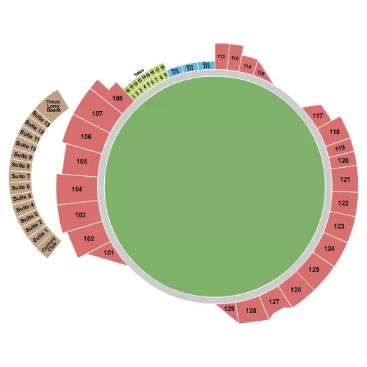 seating chart for Grand Prairie Stadium - Cricket - eventticketscenter.com