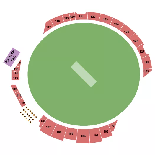 seating chart for Grand Prairie Stadium - Cricket 2 - eventticketscenter.com
