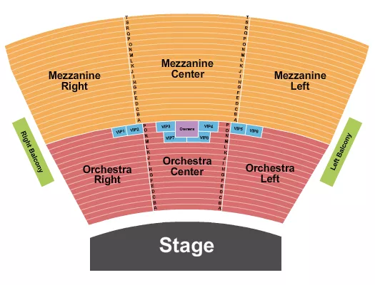 seating chart for Grand Sierra Theatre - Endstage 2 - eventticketscenter.com