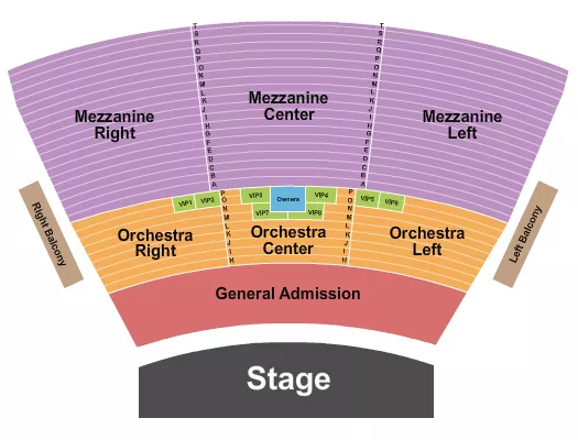 seating chart for Grand Sierra Theatre - Endstage GA Pit 2 - eventticketscenter.com