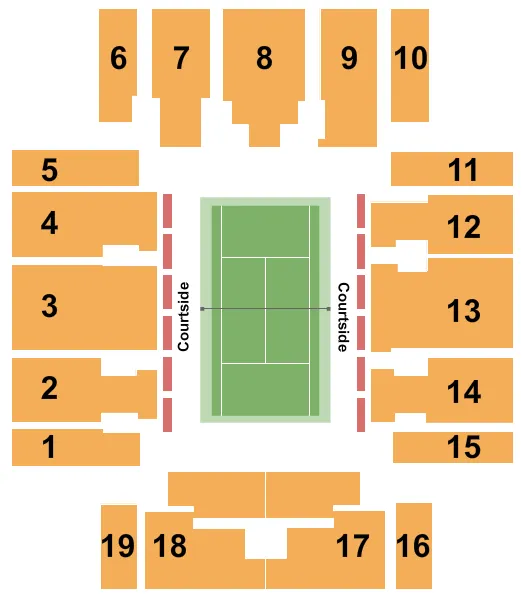 seating chart for Grandstand At Hard Rock Stadium - Center Stage - eventticketscenter.com