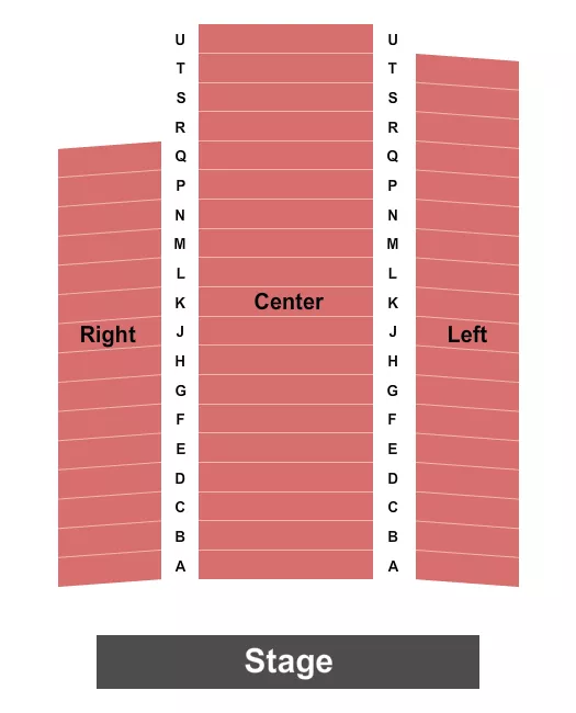 seating chart for Gravenhurst Opera House - Endstage - eventticketscenter.com