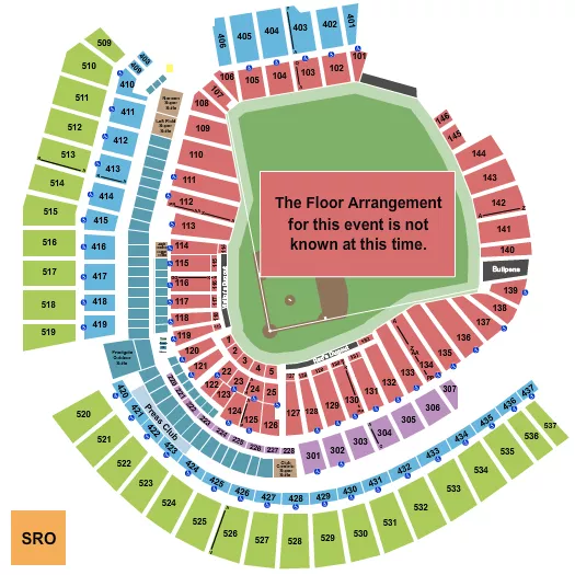 seating chart for Great American Ball Park - Generic Floor - eventticketscenter.com