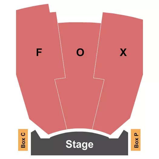seating chart for Great Cedar Showroom at Foxwoods - Endstage 2 - eventticketscenter.com