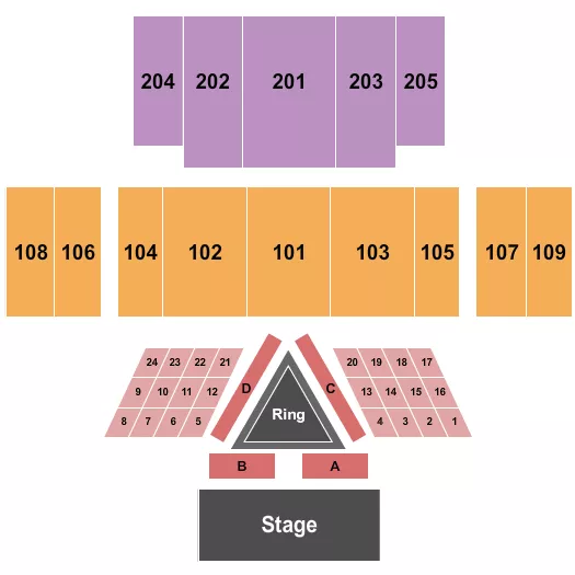 Great Hall at Charles F. Dodge City Center Seating Chart