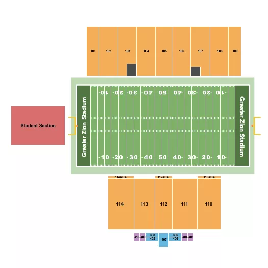 Football Seating Map