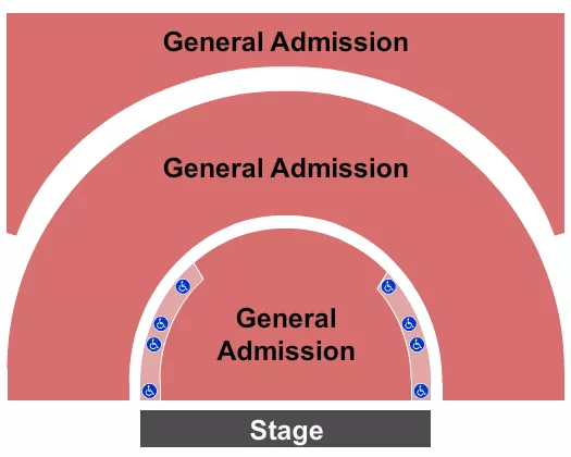seating chart for Greek Theatre - U.C. Berkeley - Endstage GA/ADA - eventticketscenter.com