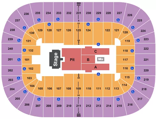 Section 126 at Greensboro Coliseum 