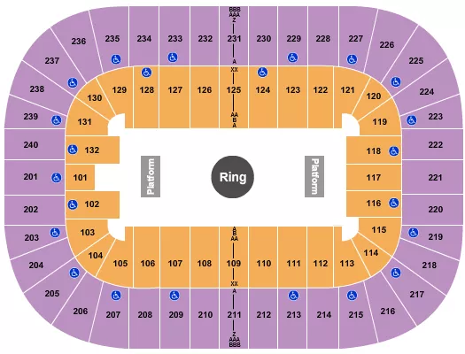seating chart for Greensboro Coliseum At Greensboro Coliseum Complex - Circus - eventticketscenter.com