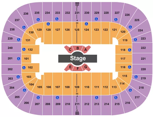seating chart for Greensboro Coliseum At Greensboro Coliseum Complex - Cirque Corteo - eventticketscenter.com