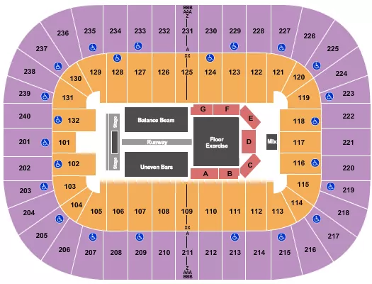 seating chart for Greensboro Coliseum At Greensboro Coliseum Complex - Gold Over America - eventticketscenter.com